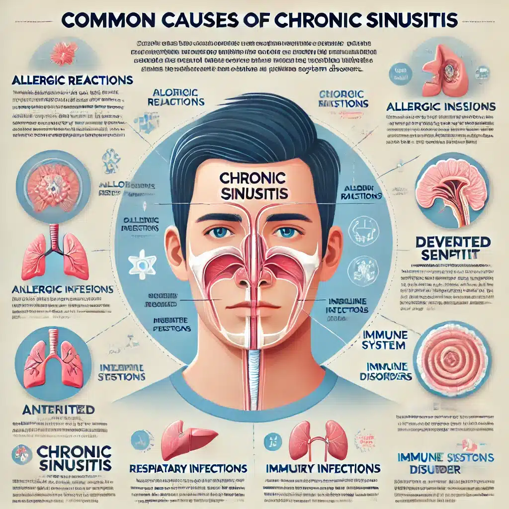 Common causes of chronic sinusitis.