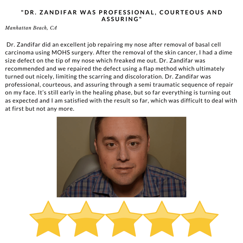 Dr. Zandifar was proffessional, courteous and assuring - Review