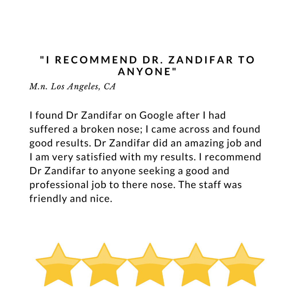 I recommend Dr. Zandifar to anyone - Review