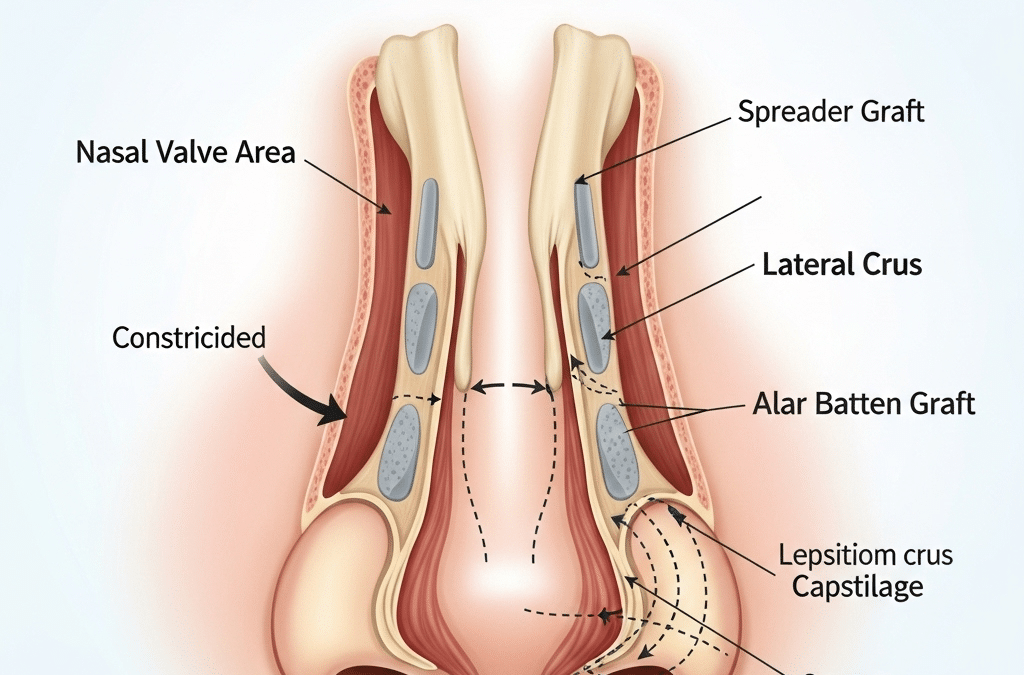 Correcting Nasal Valve Collapse During Functional and Cosmetic Rhinoplasty