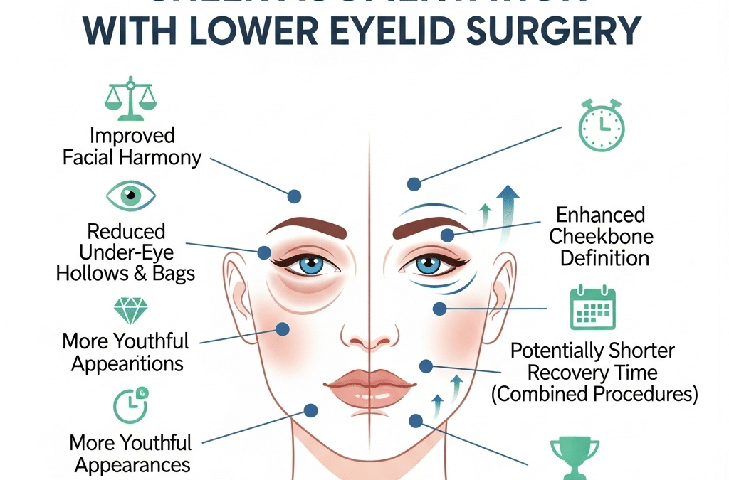 The Benefits of Combining Cheek Augmentation with Lower Eyelid Surgery